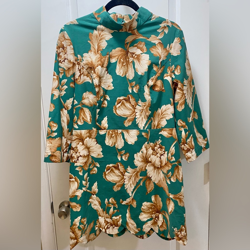 Maeve Mock-Neck Shift Mini Dress NWT